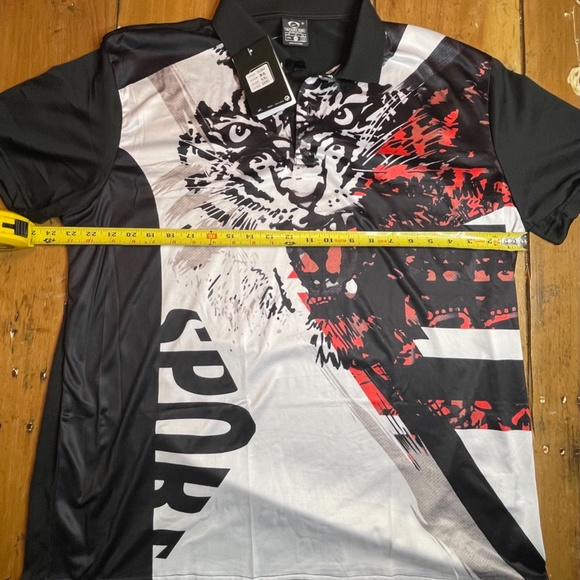 New With Tags Jeansian Men's Sport-Dri Quick Dry Short Sleeve Polo T-Shirt XXL - Picture 3 of 4